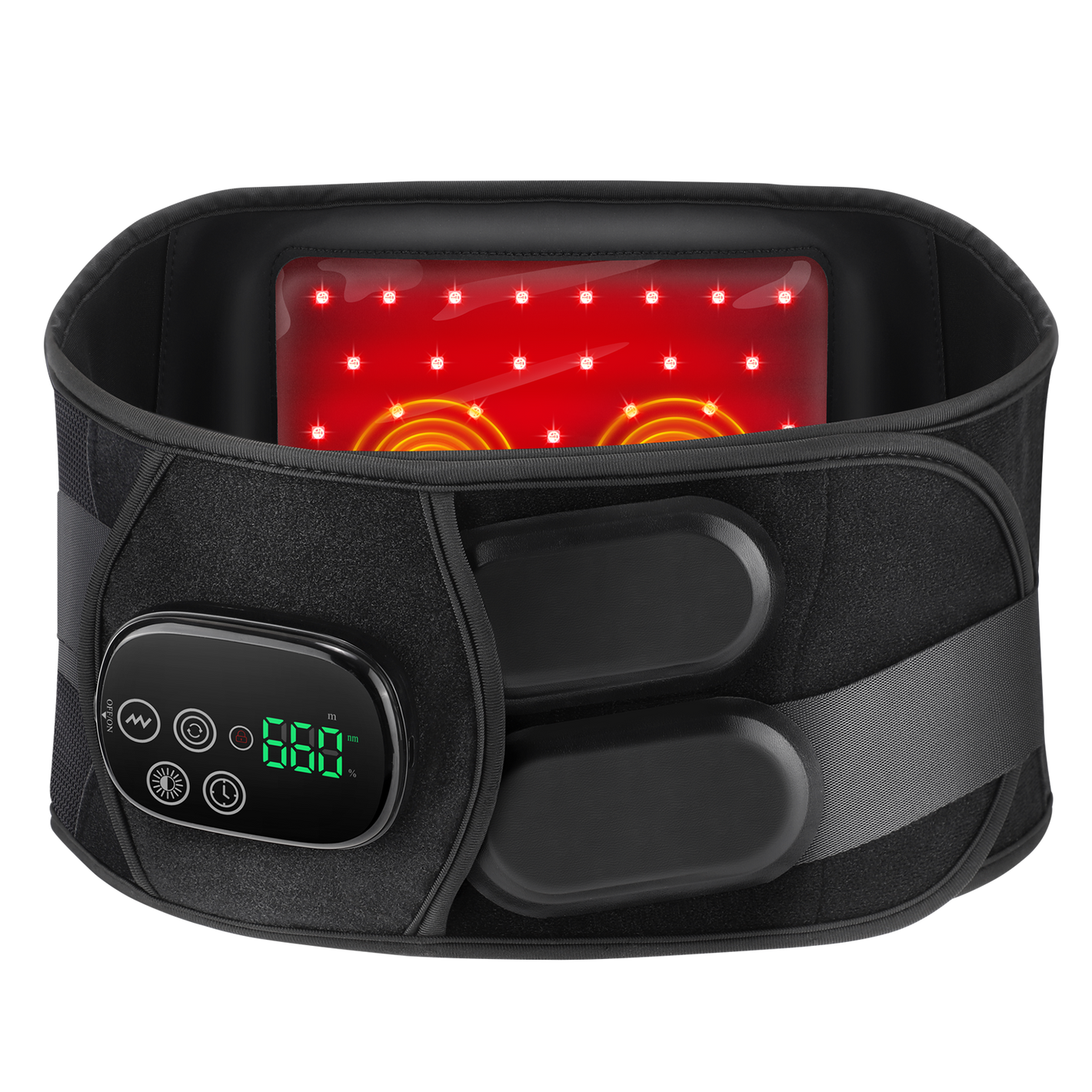 Red Light Support Belt with Heating & Vibration-660nm & 850nm