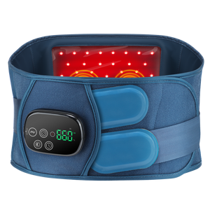Red Light Support Belt with Heating & Vibration-660nm & 850nm