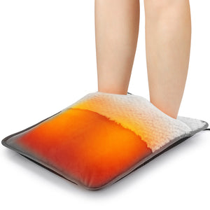 Electric Foot Heating Pad Soft Plush Foot Warmer