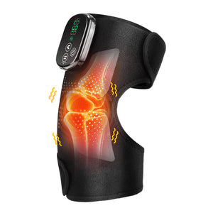 LED Red Light Therapy Knee Massager with Heating & Vibration