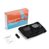 Red Light Support Belt with Heating & Vibration-660nm & 850nm - Black